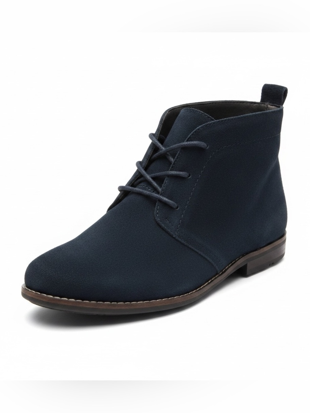 White Mountain Auburn Navy Ankle Boot Leather Size 8.5